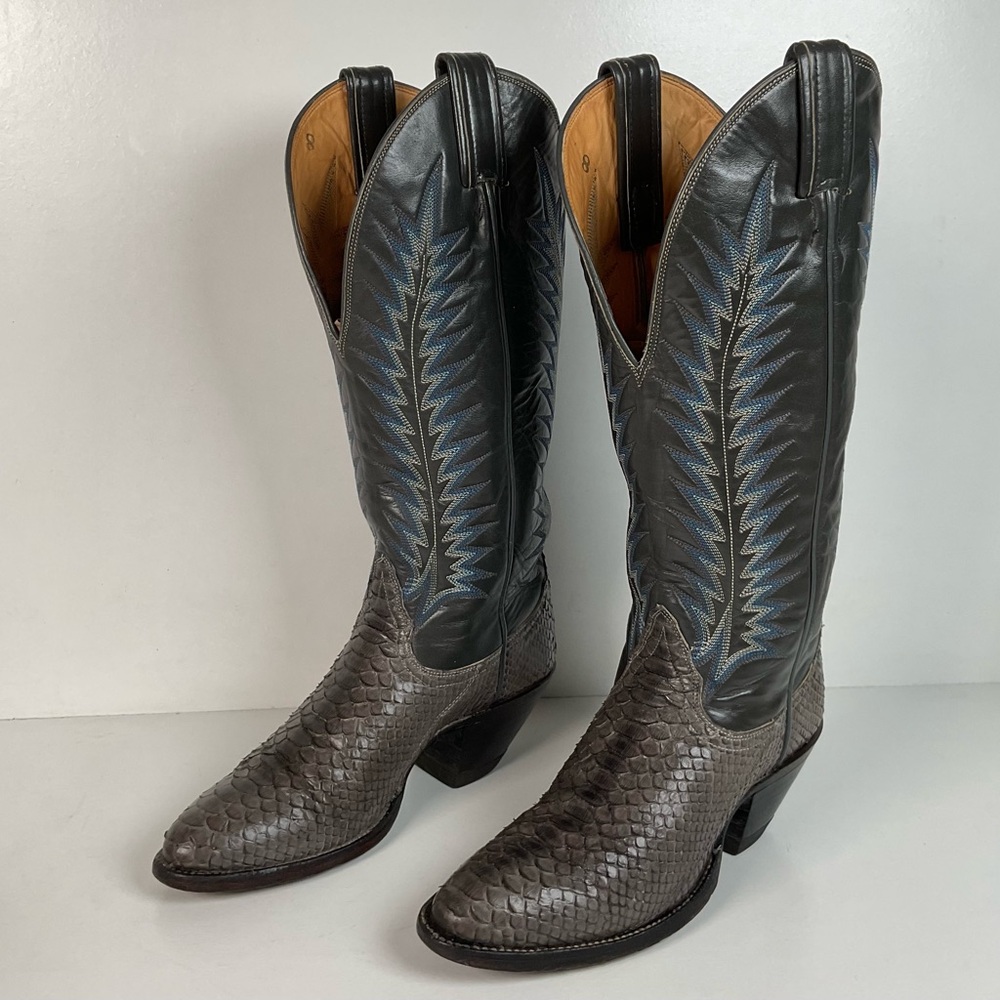 Vintage Tony Lama Gold Label Cowgirl Boots | Python | Men’s 4.5 | Women’s 5.5